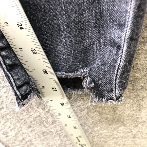 American Eagle Super Hi-Rise Jegging Womens 12 Washed Black Super Stretch - Picture 9 of 11